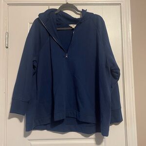 Quarter zip sweatshirt.